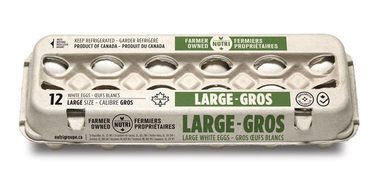 12 x Large White Eggs