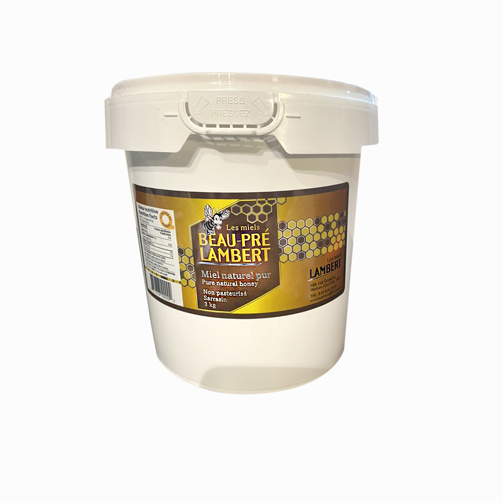 Pure Natural Honey Unpasteurized Buckwheat 3 Kg MK