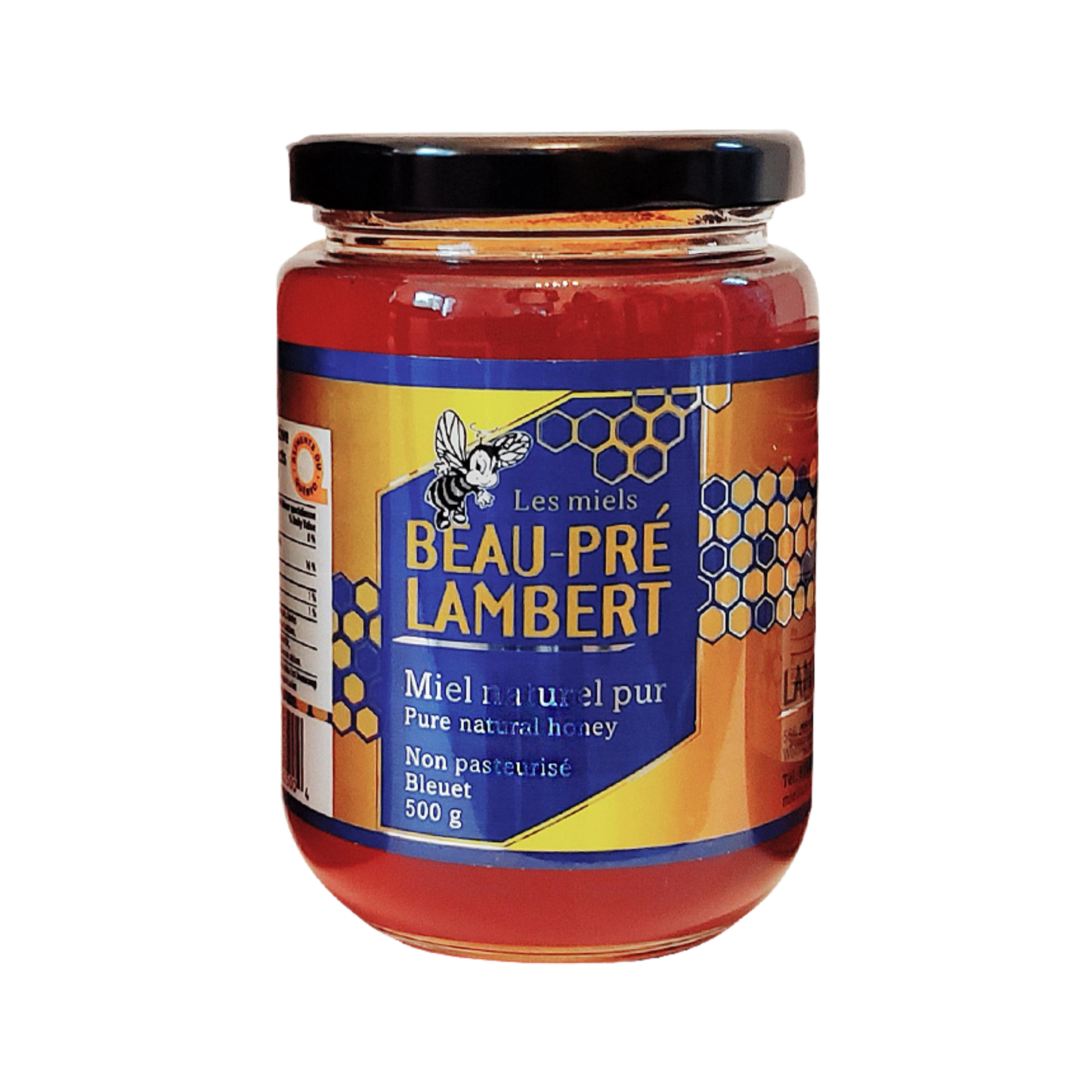 Le Capitaine raw unpasteurized blueberry honey, 500 g