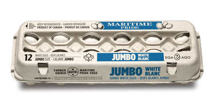 Le Capitaine jumbo white eggs, dozen