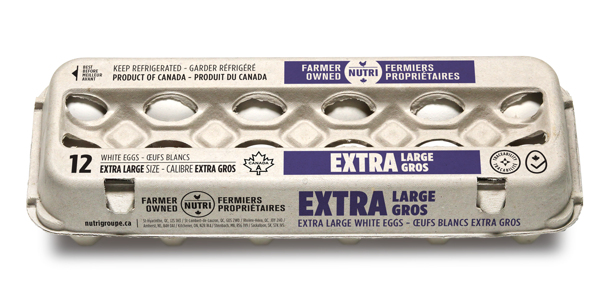 12 x Extra Large White Eggs