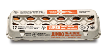 Le Capitaine jumbo brown eggs, dozen