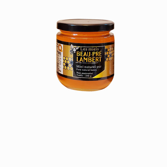 Miel naturel pur de trèfle 340 g Les Miels Beau-Pré Lambert | Pure natural clover honey 340 g